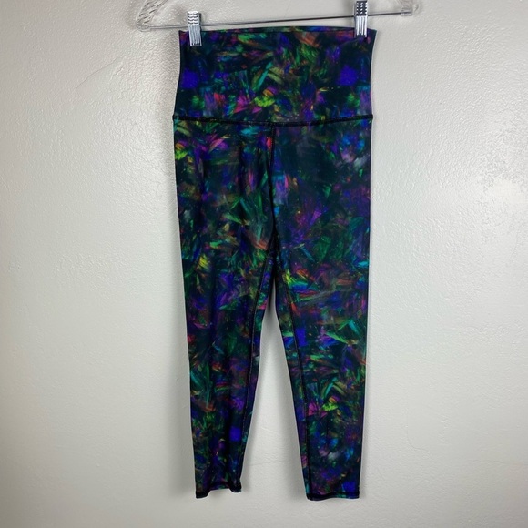 Flexure Body Wear Cosmic Multicolor Athletic Workout High Rise Leggings Small - Picture 12 of 12